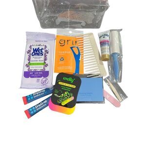Just The Basics Essentials Kit Clear Bag Travel Car‎ Beach NEW